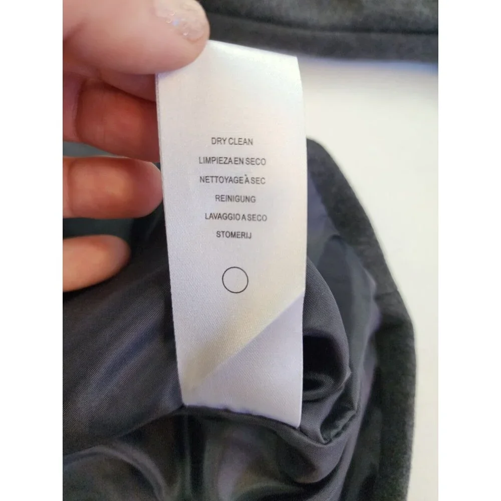 Larry Levine Women L Double Breasted Pea Coat Lined Cuff Mid Length Classy - Picture 7 of 9